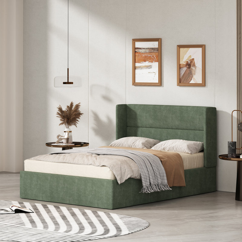 Latitude Run Gaillarde Hydraulic Lift Up Storage Upholstered Platform Bed Reviews Wayfair